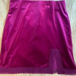 fushia mini skirt - never worn
